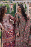 Floral Printed Sharara Suit with Embroidery